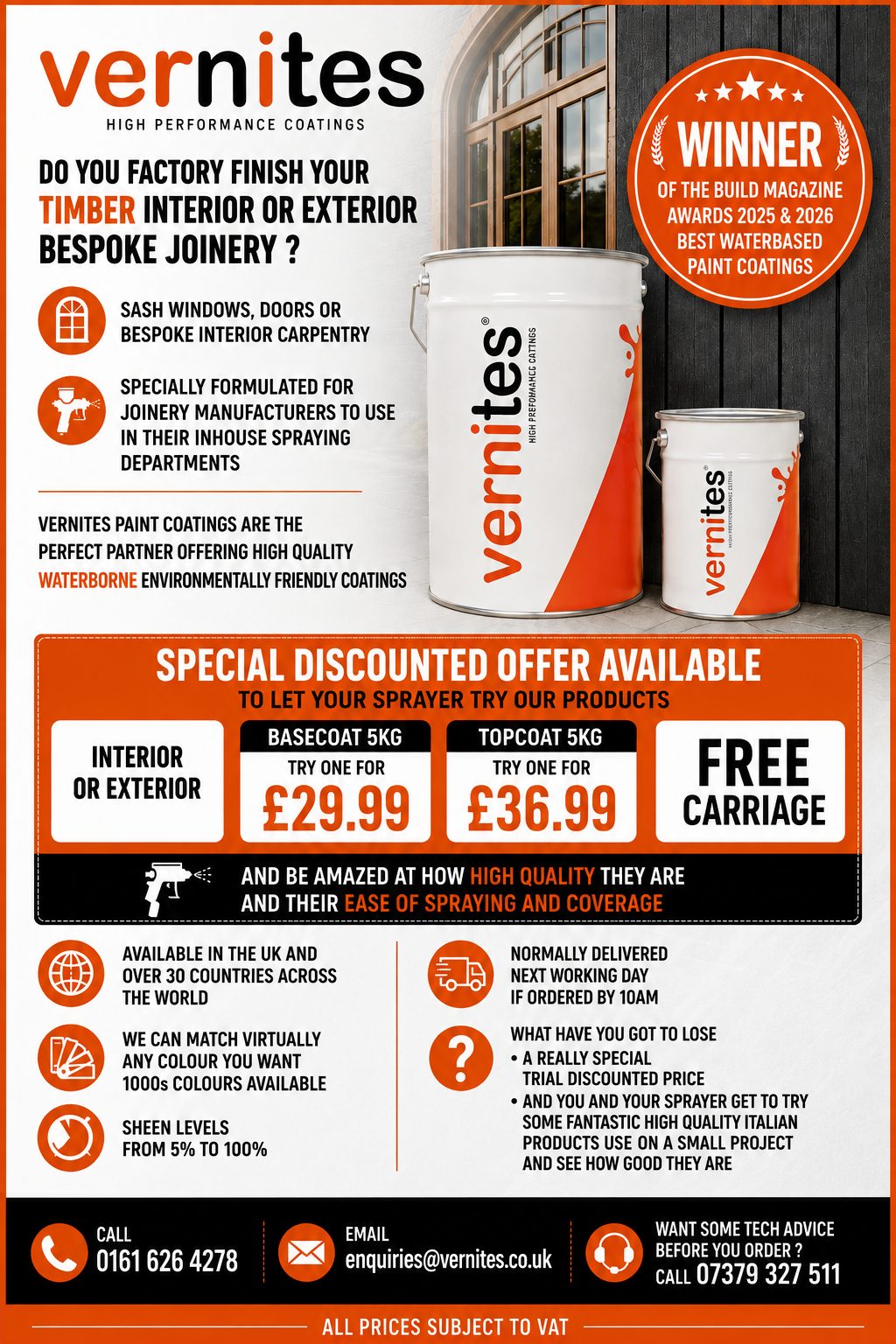 The Vernites trial tin offer creative with prices and free carriage